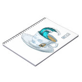 Tea Great Wave Off Kanagawa Notizblock (Linke Seite)