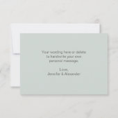 Tea Greenery Flat Danke Karte (Rückseite)