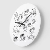 Tea Große Wanduhr (Winkel)