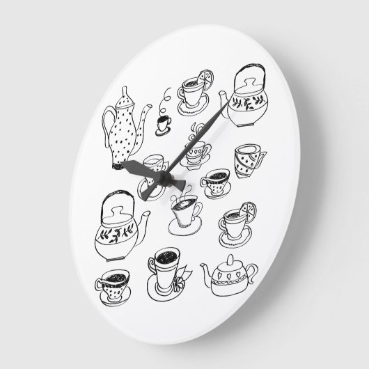 Tea Große Wanduhr (Winkel)