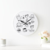 Tea Große Wanduhr (Zuhause)