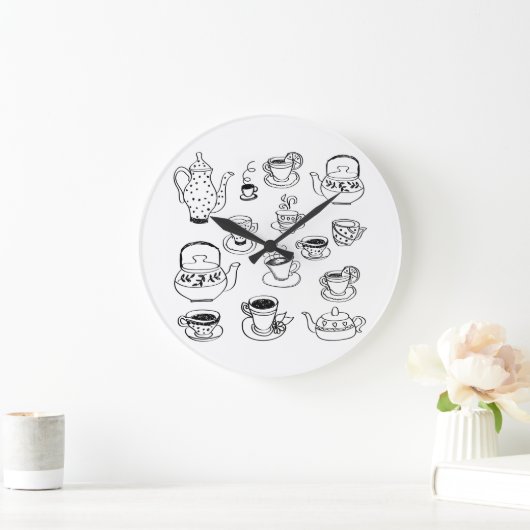 Tea Große Wanduhr (Zuhause)