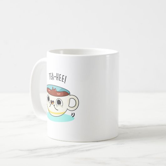 Tea Hee Funny Tea Cup Pub Kaffeetasse (Vorderseite Links)