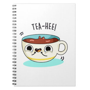 Tea Hee Funny Tea Cup Pub Notizblock