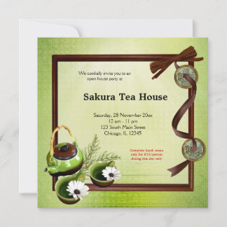 Tea House Grand Opening Einladung
