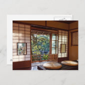 Tea house in spring postcard postkarte (Vorne/Hinten)