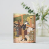 Tea House von Harunobu Postkarte (Stehend Vorderseite)