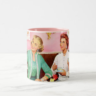 TEA-KAFFEE-TASSE 1950 ZWEIFARBIGE TASSE