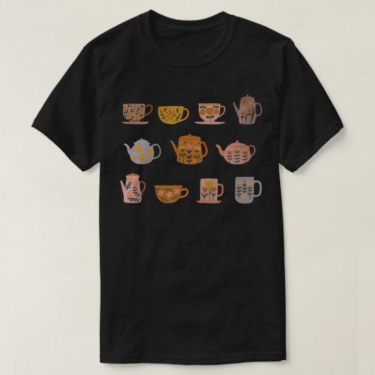 Tea Kettle Hütte Core Tea Time T-Shirt (Design vorne)