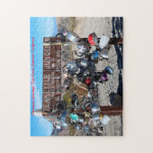 Tea Kettle Junction Kalifornien. Weihnachtsgrüßen Puzzle (Vertikal)