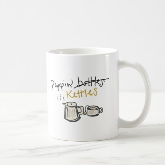 Tea Kettle Lover, Illustration Mug Gifts for Tea  Kaffeetasse (Rechts)