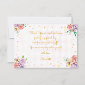 Tea Kindergeburtstag Dankeskarte (Vorderseite)