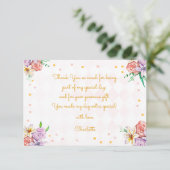 Tea Kindergeburtstag Dankeskarte (Stehend Vorderseite)