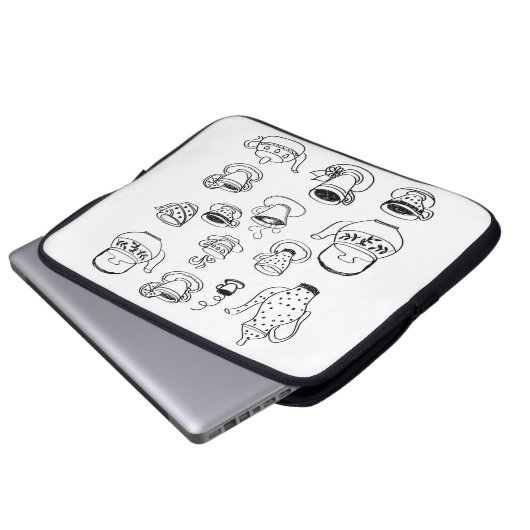 Tea Laptopschutzhülle (Vorne Knopf)