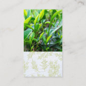 Tea Leaf Fields | Tea Pot Visitenkarte (Rückseite)