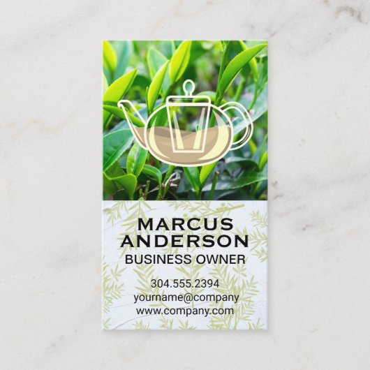 Tea Leaf Fields | Tea Pot Visitenkarte (Vorderseite)