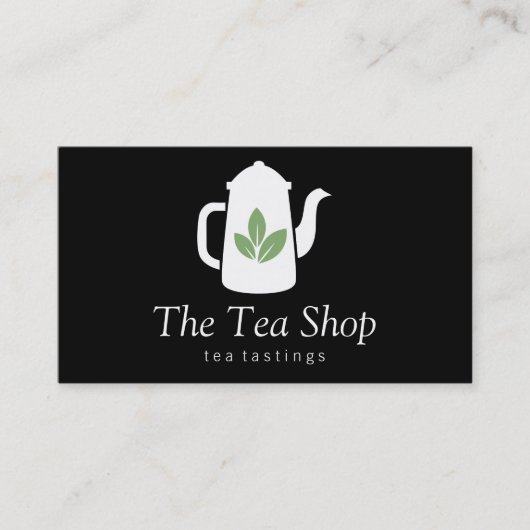 Tea Leaf | Teapot Visitenkarte (Vorderseite)