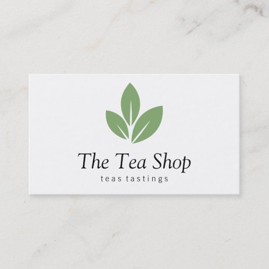 Tea Leaf Visitenkarte (Vorderseite)