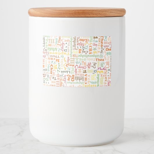 Tea Lebensmitteletikett (Vorderseite)