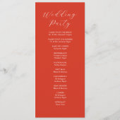 Tea Length Wedding Program Template Dragonfly Programm (Rückseite)