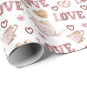 Tea Liebe Valentinstag Geschenkpapier (Rolleneckpunkt)