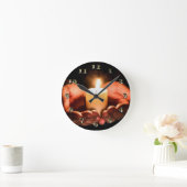 Tea Light Holiday Runde Wanduhr (Zuhause)