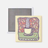 Tea Lounge (1) Magnet (Vorderseite/Rückseite)