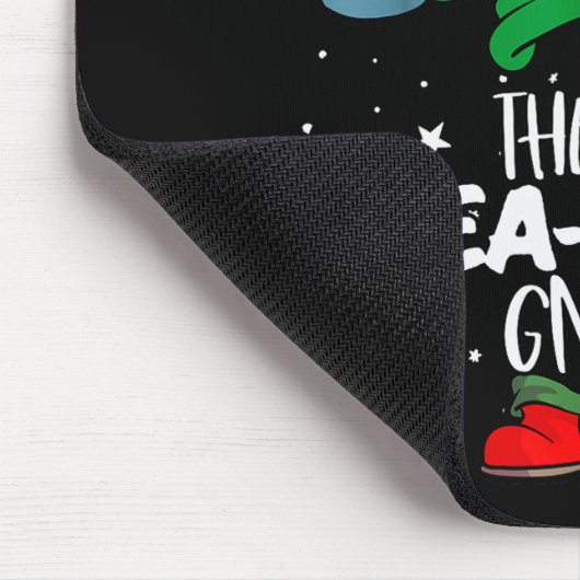 Tea Lover Gnome Red Buffalo Plaid Matching Family Mousepad (Ecke)