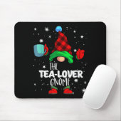 Tea Lover Gnome Red Buffalo Plaid Matching Family Mousepad (Mit Mouse)