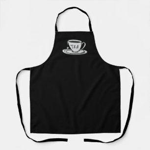 Tea Lover Zeichnend Minimalistisch Schürze