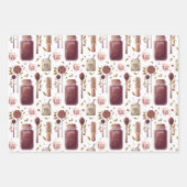 Tea Lovers' Collage - Teekirschen und Kräuter Geschenkpapier Set (Vorderseite 2)