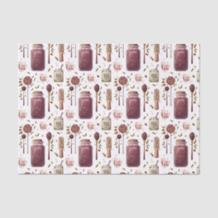 Tea Lovers' Collage - Teekirschen und Kräuter Seidenpapier