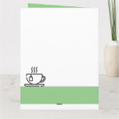 Tea Lover's Large Green Birthday Card Karte (Rückseite)
