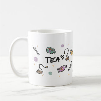 Tea Lovers Mug, Illustration Kaffeetasse