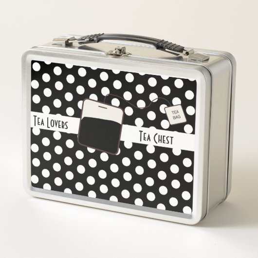 Tea Lovers Tee Brust Metall Brotdose (Vorderseite)