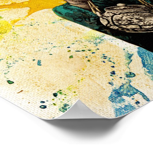 Tea Man von Michael Moffa Poster (Ecke)