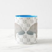 Tea Marine Mammal Watercolor Mutter Baby Manatee Zweifarbige Tasse