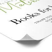 Tea Matcha Babydusche Bücher für Kinder Poster (Ecke)
