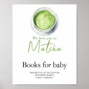 Tea Matcha Babydusche Bücher für Kinder Poster