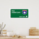 Tea Next Exit Poster (Küche)