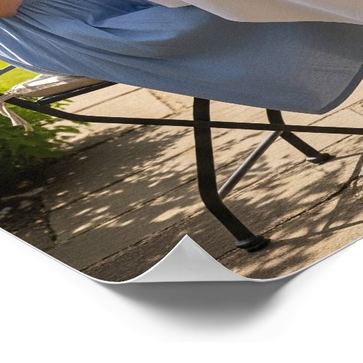 Tea on Patio Poster (Ecke)