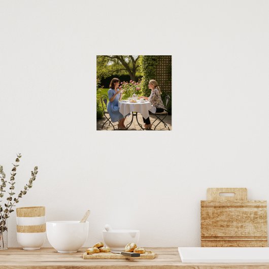 Tea on Patio Poster (Küche)