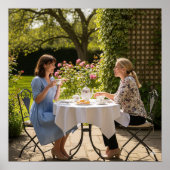 Tea on Patio Poster (Vorne)