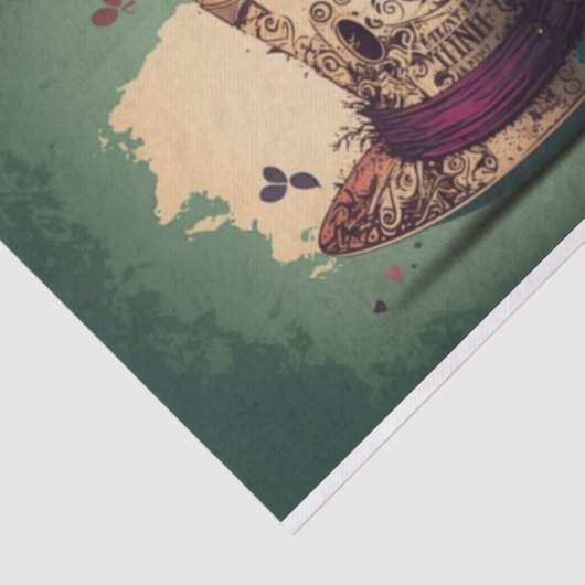 Tea Party Alice im Wunderland Wahnsinniger Seidenpapier (Ausschnitt)