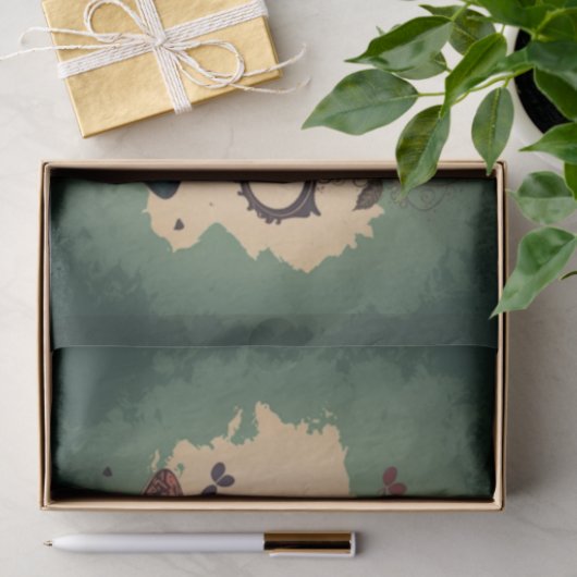 Tea Party Alice im Wunderland Wahnsinniger Seidenpapier (Geschenk)