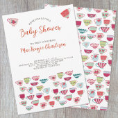 Tea Party Baby Dusche Einladung