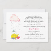 Tea Party Baby Dusche Einladung für 2. (Vorderseite)