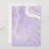 Tea Party Baby Dusche Einladung | LILA (Rückseite)