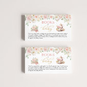 Tea Party Baby Shower Books for Baby Enclosure Begleitkarte