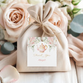 Tea Party Baby Shower Geschenkanhänger